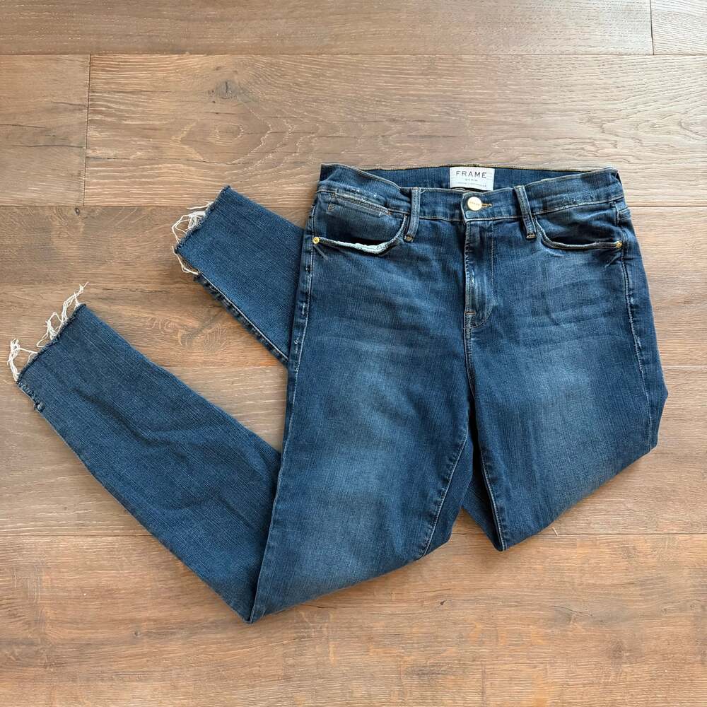 Frame Denim Women's Dark Blue Skinny Jeans